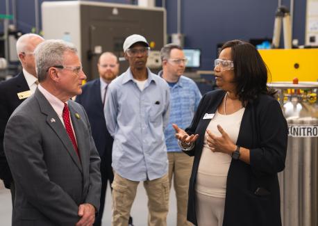 Georgia Congressman Tours Georgia Tech’s Advanced Manufacturing Pilot Facility