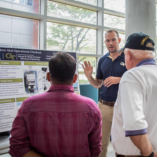 Male Student presenting