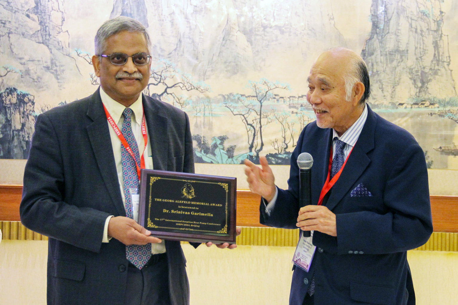 Professor Srinivas Garimella Receives Georg Alefeld Memorial Award