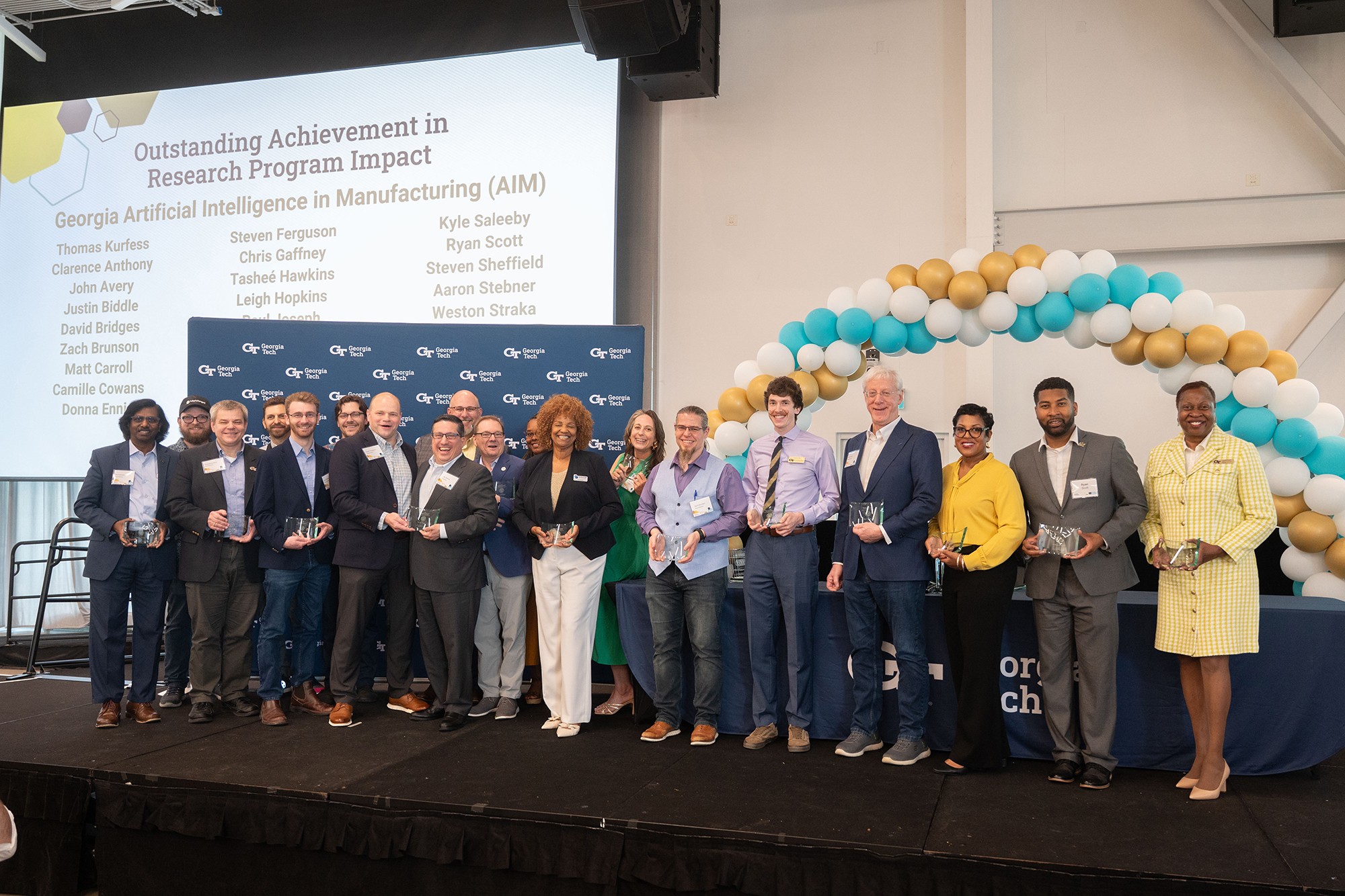 Outstanding Achievement in Research Program Impact Award - Georgia Artificial Intelligence in Manufacturing (GA-AIM)