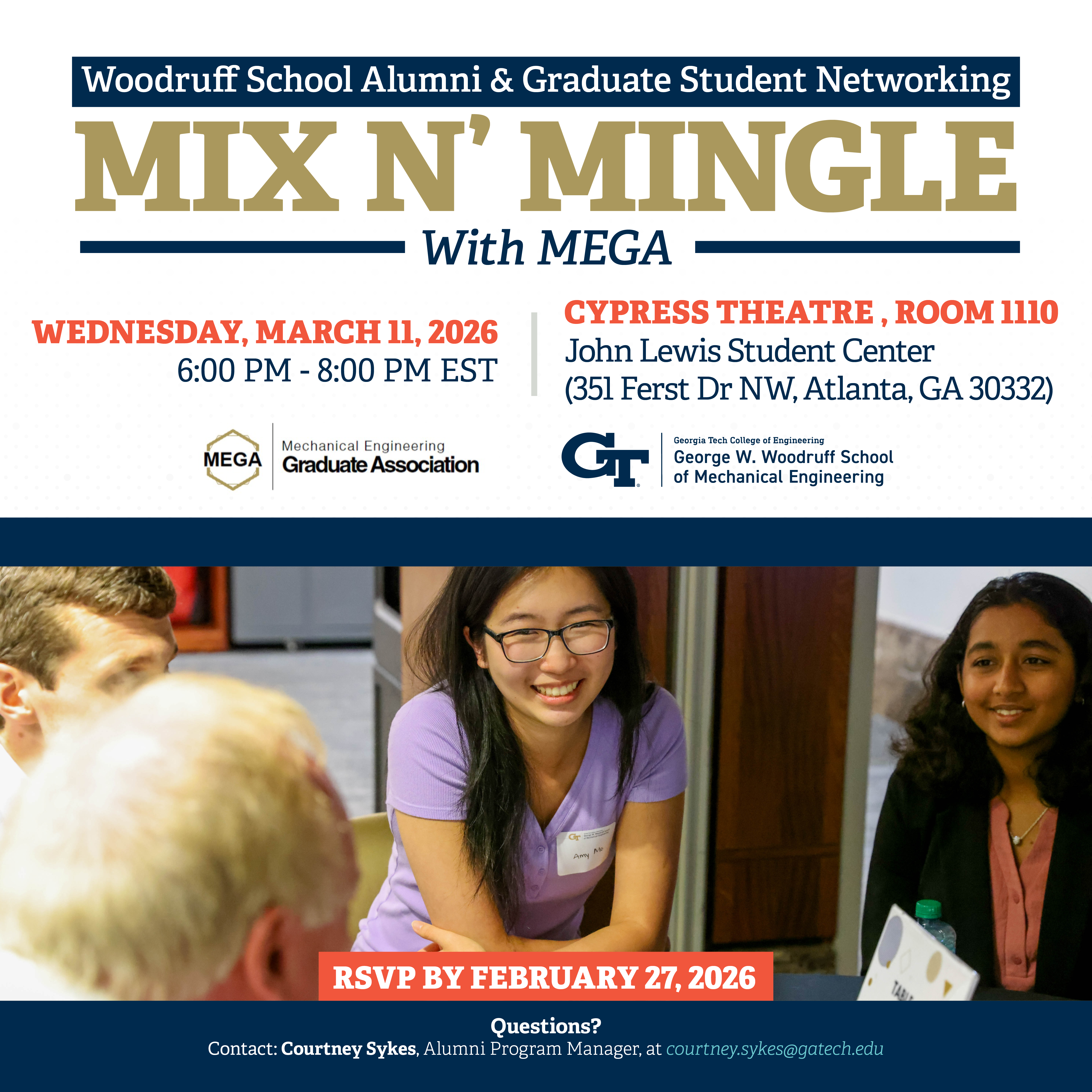 Woodruff School Mix N’ Mingle – MS & PhD Alumni