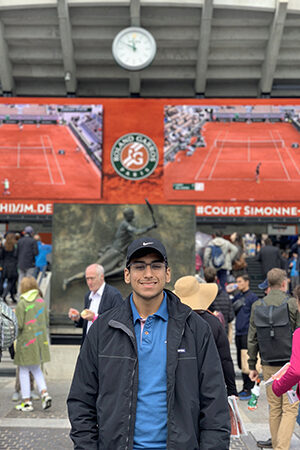 Ajay at the French Open