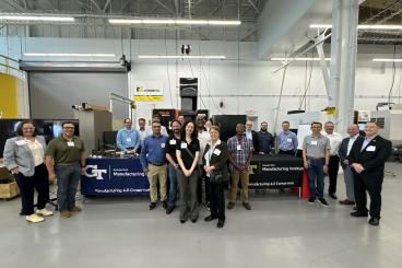 Manufacturing 4.0 Consortium members gathered at the June quarterly meeting. 