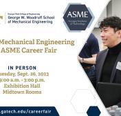 Fall 2023 Mechanical Engineering and ASME Career Fair